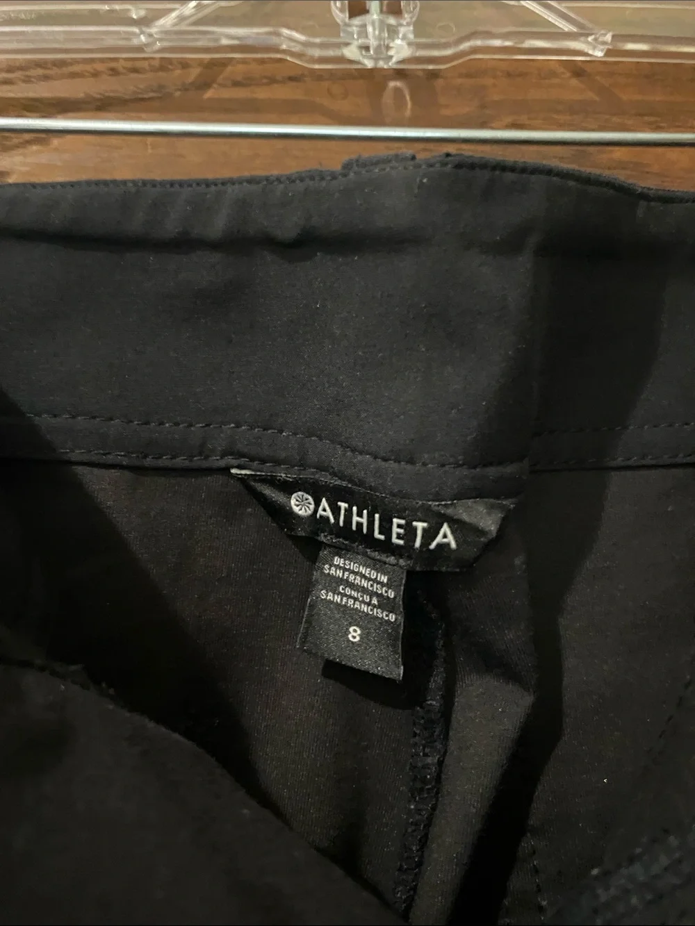 Athleta Black High-Rise Workwear Chinos